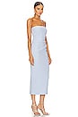 view 2 of 3 Karina Strapless Midi Dress in Powder Blue