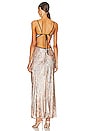 view 3 of 3 Nina Keyhole Maxi Dress in Blush Jacquard