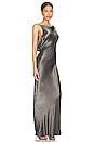 view 3 of 3 Celestial Cowl Neck Maxi Dress in Gun Metal