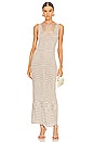 view 1 of 4 Tilda V Neck Knit Maxi Dress in Taupe Marle