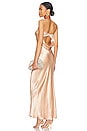 view 1 of 3 Moondance Strapless Midi Dress in Rose Gold