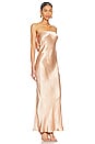 view 3 of 3 Moondance Strapless Midi Dress in Rose Gold