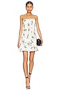 view 1 of 3 Giselle Strapless Mini Dress in Ivory Print
