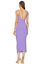 view 3 of 3 Karina Tuck Midi Dress in Grape
