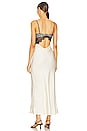 view 3 of 3 ROBE MAXI EMERY in Ivory & Black