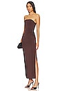 view 1 of 4 Jones Strapless Maxi Dress in Cocoa