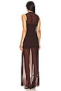view 3 of 3 Turner Boatneck Maxi Dress in Chocolate & Black