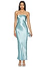 view 2 of 3 Moon Dance Strapless Dress in Sea Spray