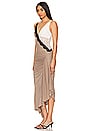 view 3 of 4 Abrielle Midi Dress in Taupe & Ivory