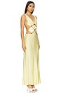 view 2 of 3 Agathe Diamond Dress in Butter Yellow