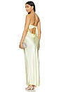 view 1 of 3 Moondance Strapless Dress in Ice Yellow