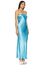 view 3 of 3 Moondance Strapless Dress in Topaz Blue