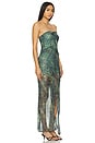 view 2 of 3 Opal Strapless Maxi Dress in Nouveau Bleue