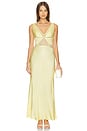 view 1 of 3 Juliette V Neck Maxi Dress in Butter Yellow