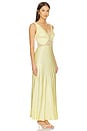 view 2 of 3 Juliette V Neck Maxi Dress in Butter Yellow