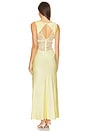 view 3 of 3 Juliette V Neck Maxi Dress in Butter Yellow