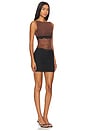 view 2 of 3 Loani Mini Dress in Chocolate & Black