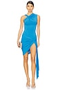 view 1 of 4 Delany Drape Mini Dress in Azure