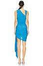 view 4 of 4 Delany Drape Mini Dress in Azure