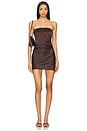 view 1 of 3 Symone Mini Dress in Dark Chocolate