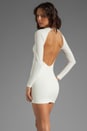 view 1 of 6 Estella Long Sleeve Backless Dress in Ivory