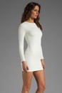 view 3 of 6 Estella Long Sleeve Backless Dress in Ivory