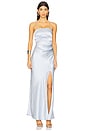 view 2 of 4 Dreamer Strapless Dress in Dusty Blue