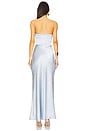 view 4 of 4 Dreamer Strapless Dress in Dusty Blue