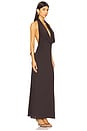 view 2 of 3 Nessie Cowl Maxi Dress in Dark Chocolate