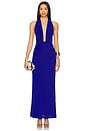 view 1 of 3 Nessie Cowl Maxi Dress in Ultramarine Blue