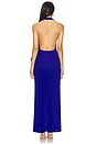 view 3 of 3 Nessie Cowl Maxi Dress in Ultramarine Blue