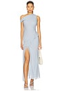 view 1 of 5 Esra Maxi Dress in Sky Blue Stripe