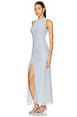 view 3 of 5 Esra Maxi Dress in Sky Blue Stripe