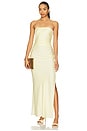 view 1 of 4 Eternity Strapless Maxi Dress in Ice Yellow