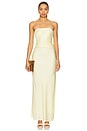 view 2 of 4 Eternity Strapless Maxi Dress in Ice Yellow