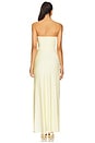 view 4 of 4 Eternity Strapless Maxi Dress in Ice Yellow