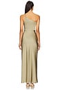view 4 of 4 Lunetta Asymmetric Maxi Dress in Sage