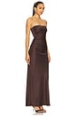 view 2 of 4 Eternity Strapless Maxi Dress in Dark Chocolate