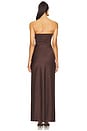 view 4 of 4 Eternity Strapless Maxi Dress in Dark Chocolate