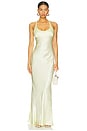 view 1 of 3 Maxina Crossover Dress in Ice Yellow