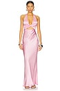view 1 of 3 Sabia Twist Dress in Orchid Pink