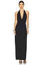 view 1 of 3 Tillie Drape Maxi Dress in Black