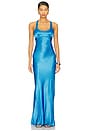 view 1 of 3 Maxina Crossover Dress in Mid Blue