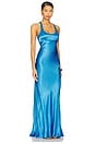 view 2 of 3 Maxina Crossover Dress in Mid Blue