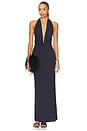 view 1 of 3 Nessie Cowl Maxi Dress in Ink