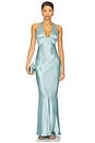 view 1 of 3 Frida Halter Dress in Sea Spray