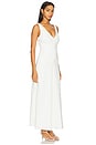 view 2 of 3 VESTIDO LONGO COM PREGAS ABIGAIL in White