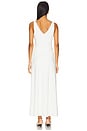 view 3 of 3 VESTIDO LONGO COM PREGAS ABIGAIL in White