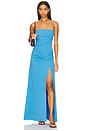 view 1 of 3 MAXIDRESS SIN TIRANTES ANGELINA in Mid Blue