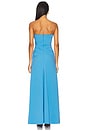 view 3 of 3 MAXIDRESS SIN TIRANTES ANGELINA in Mid Blue